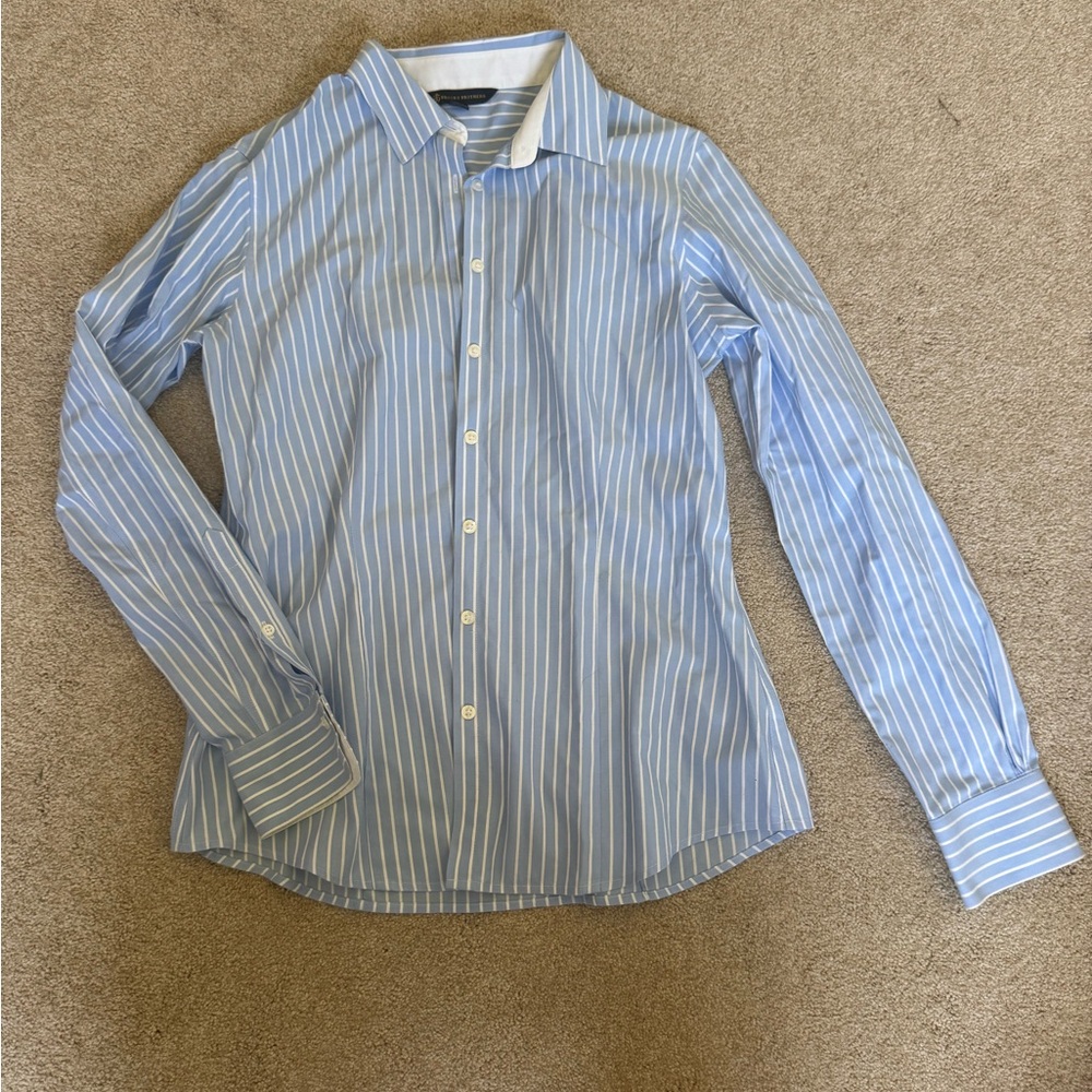 Brooks Brothers Blue and White Button Down Shirt